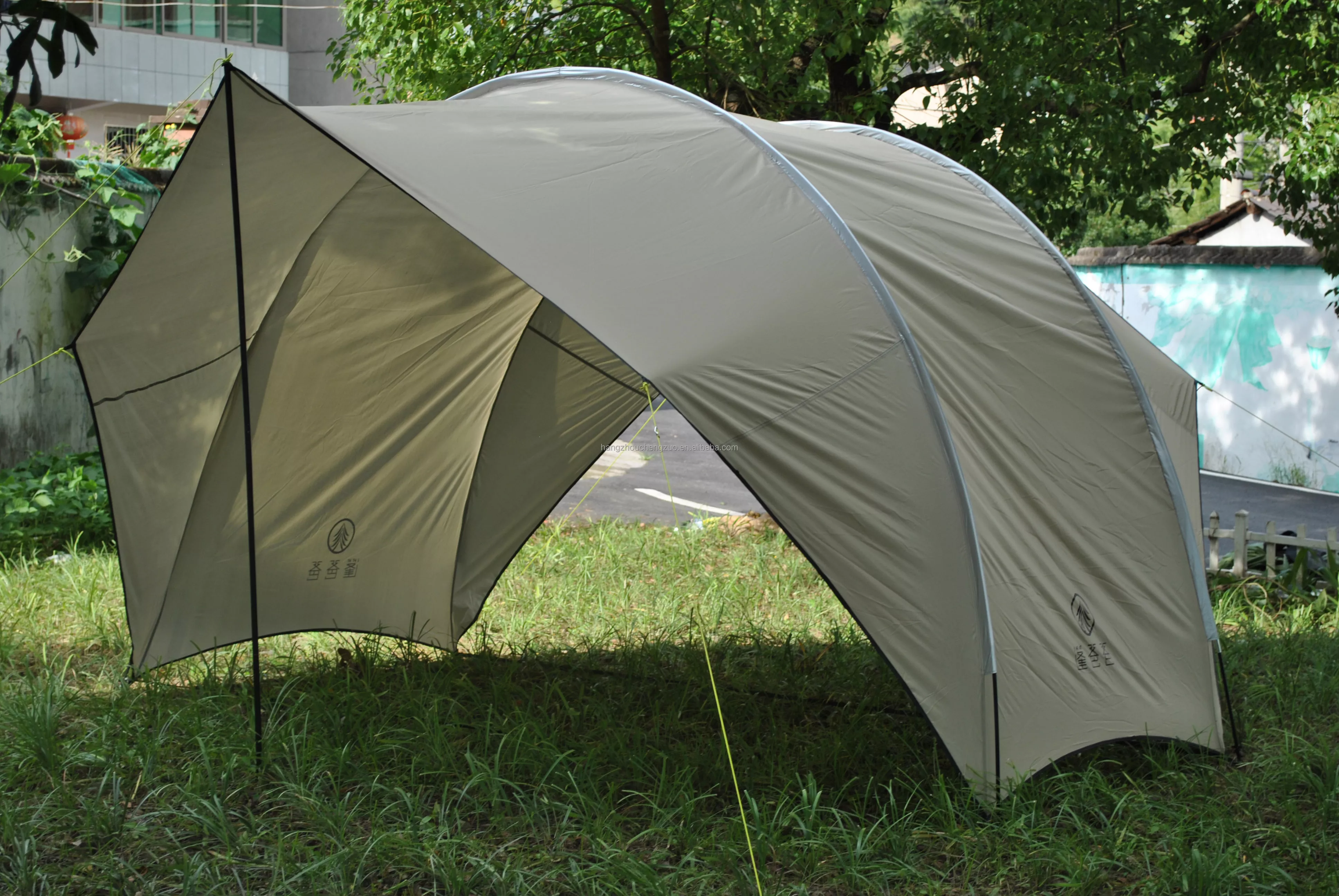 Cheap Goat Tents CZX 630 Camping Tent Portable Waterproof khaki Eggshell Canopy,Camping Shelter Lightweight Sunshade for Snow Camping Outdoor   